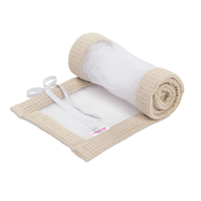babybay Nestchen Mesh-Waffelpiqué passend für Modell Boxspring XXL, sand