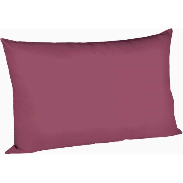 Fleuresse Mako-Satin-Kissenbezug uni colours 5015 himbeere Größe 40x60 cm