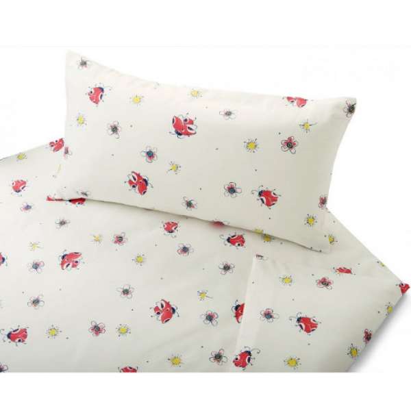 Cotonea Bio-Satin Kinderbettwäsche Marini Größe 80x80+35x40 cm Kissenbezug