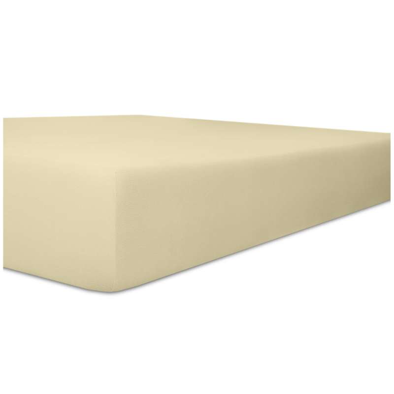 Kneer Easy Stretch Spannbetttuch für Matratzen bis 30 cm Höhe Qualität 25 Farbe ecru