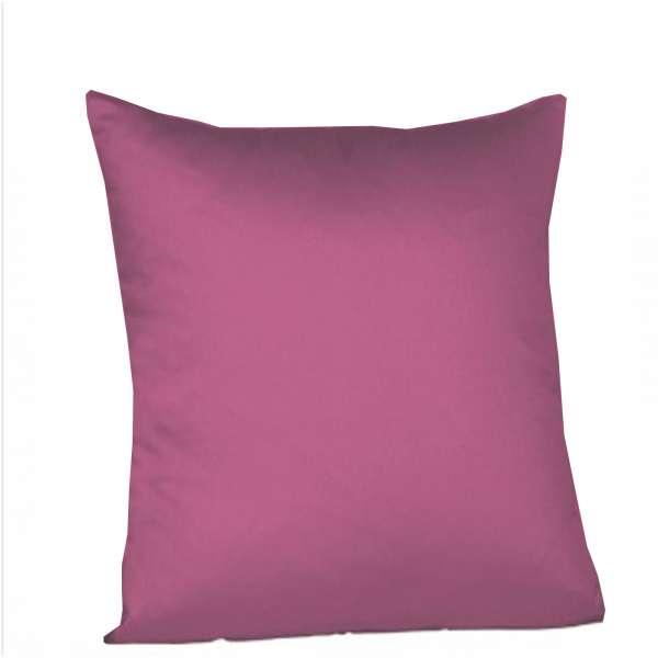 Fleuresse Mako-Satin-Kissenbezug uni colours 5015 himbeere Größe 80x80 cm