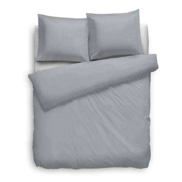 HNL Refined Satin Bettwäsche Puntini 200x200 cm Glacier grey