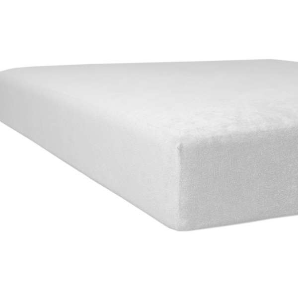 Kneer Flausch-Biber Spannbetttuch für Matratzen bis 22 cm Höhe Qualität 80 Farbe weiß