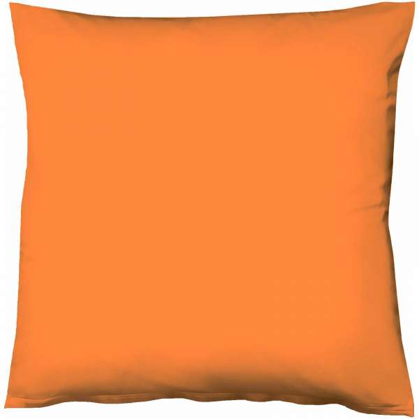 Fleuresse Mako-Satin-Kissenbezug uni colours Farbe orange 2044