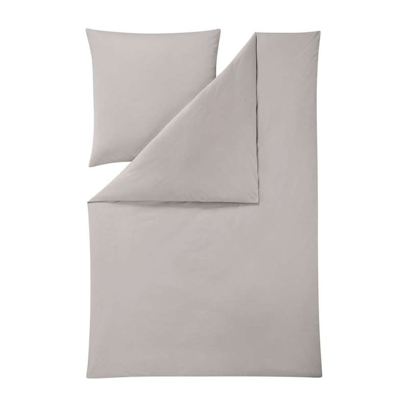 Estella Mako-Interlock-Jersey-Bettwäsche Takoma Größe 135x200/80x80 cm, silber