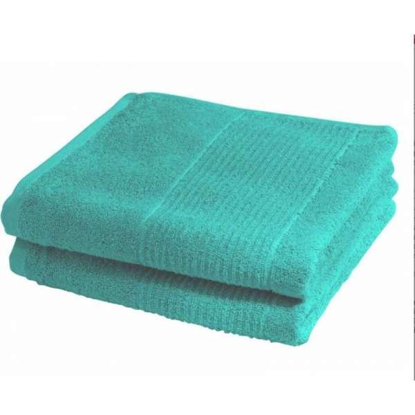 Fleuresse Frottier Duschtuch 2-er Set Größe 70x140 cm, Farbe 8 lagune