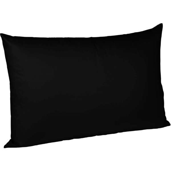 Fleuresse Interlock-Jersey-Kissenbezug uni colours schwarz 941 Größe 40x60 cm