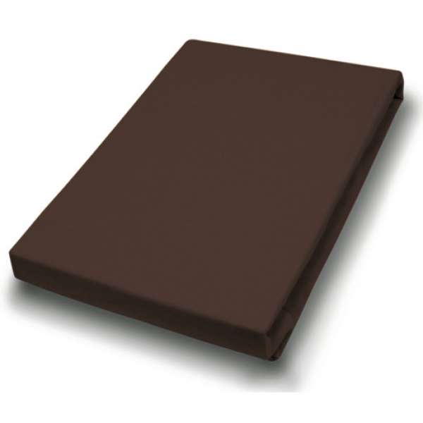 Hahn Haustextilien Jersey-Laken für Matratzentopper 140-160x200-220 cm dunkelbraun