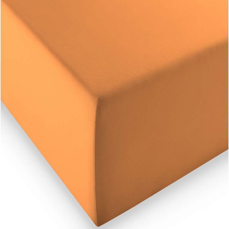 Fleuresse Boxspring- und Wasserbetten Jersey-Spannlaken comfort XL Farbe 2044 orange