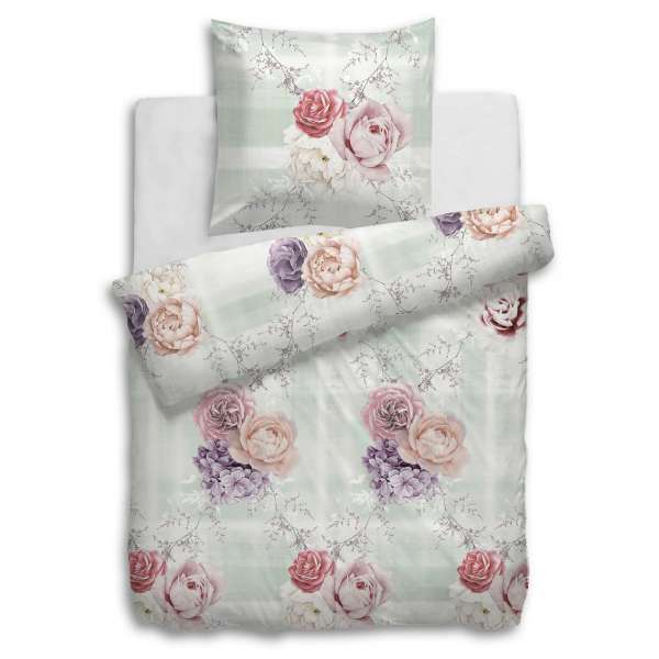 Heckett Lane Pure Cotton Bettwäsche Cerise 135x200 cm multi