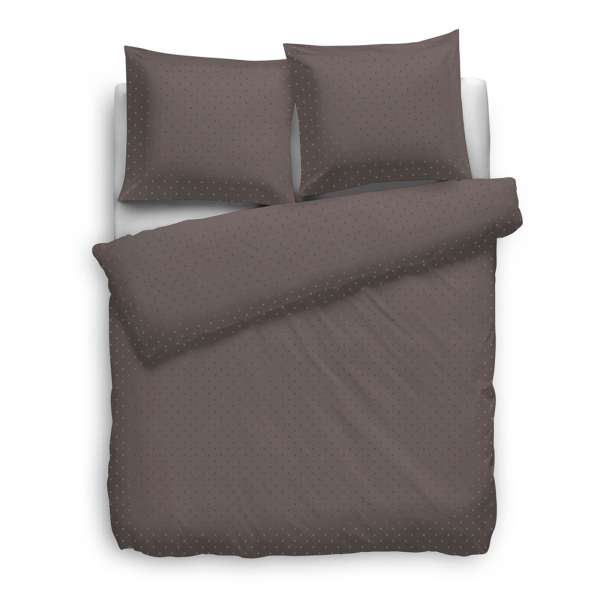 HNL Refined Satin Bettwäsche Puntini 200x200 cm taupe grey