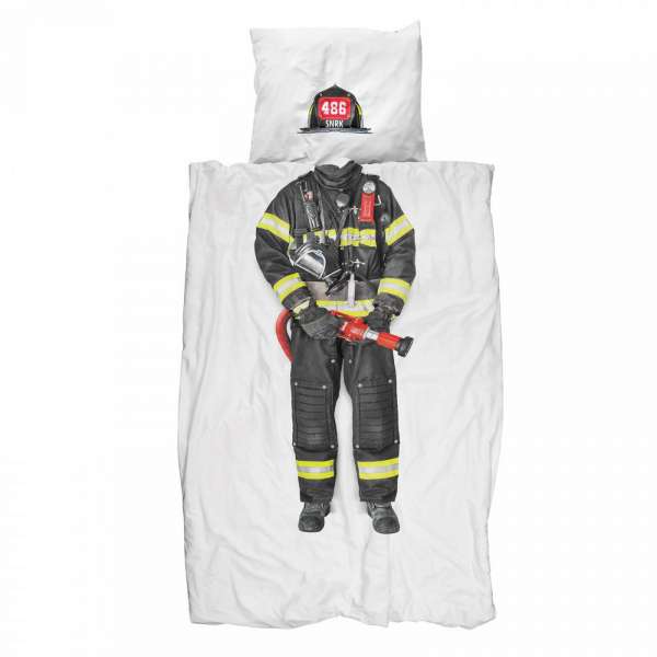 Snurk Bettwäsche Firefighter Größe 135x200/80x80 cm