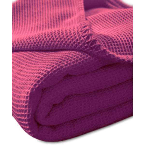 Kneer la Diva Pique Decke Qualität 91 Farbe brombeer Größe 150x210 cm Kuscheldecke