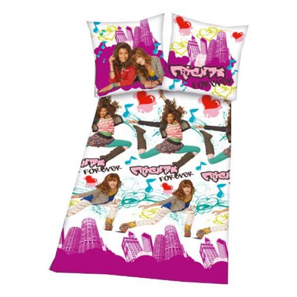 Herding Flanell Kinderbettwäsche Friends forever - Shake it up 135x200 cm