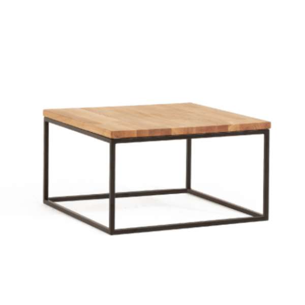 DICO Möbel Beistelltisch CT 91 Massivholz Wildeiche Größe 80x80 cm