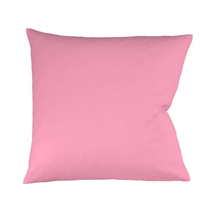 Fleuresse Mako-Satin-Kissenbezug uni colours pink 4070 Größe 80x80 cm