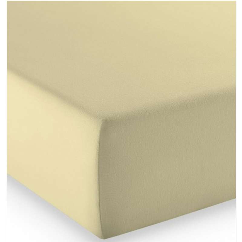 Fleuresse Mako-Jersey-Spannlaken comfort Farbe beige 2043