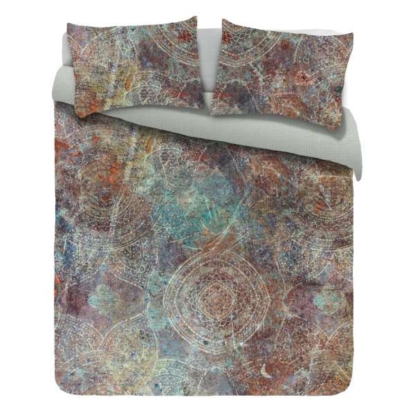 Kayori Baumwolle Satin Bettwäsche Ringo Größe 135x200 cm Farbe multi