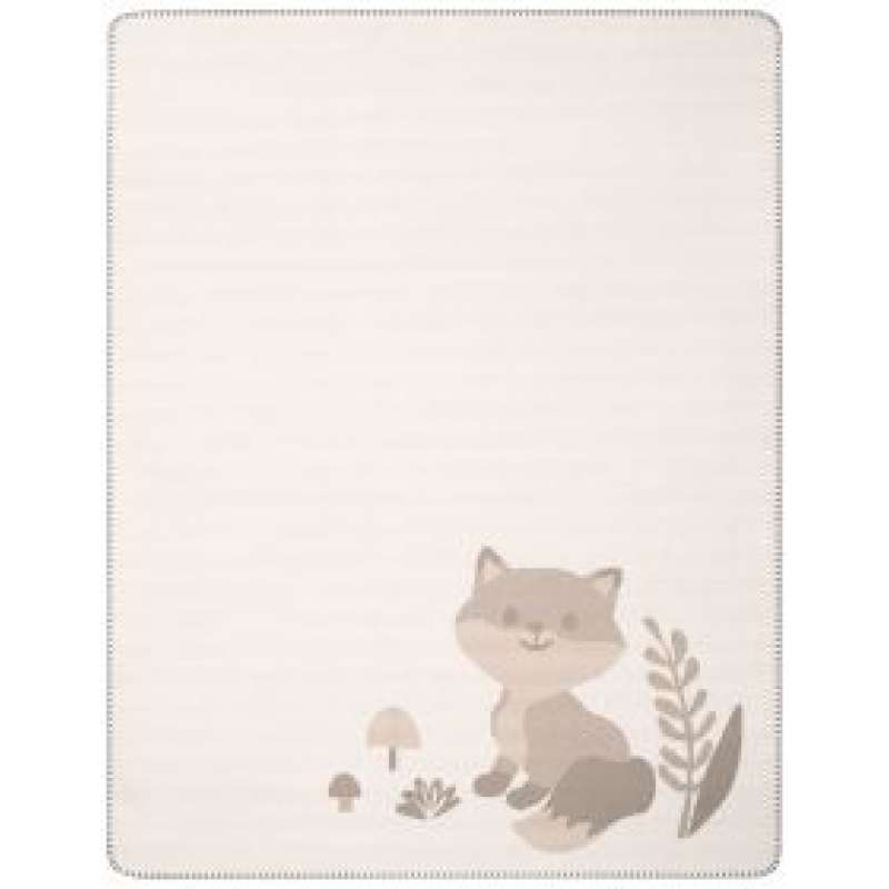 Biederlack Babydecke "Foxy", 75 x 100 cm