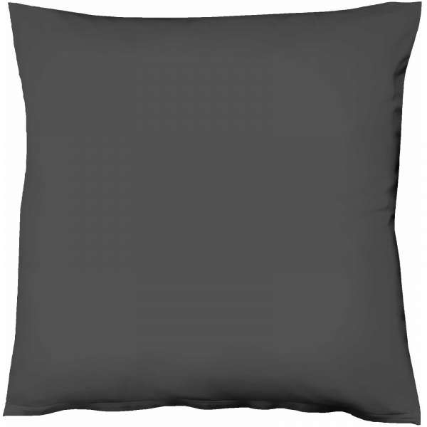 Fleuresse Mako-Satin-Kissenbezug uni colours anthrazit 9031