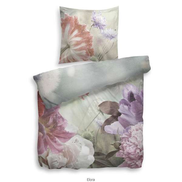 Heckett Lane Refined Satin Bettwäsche Elora 155x220 cm multi