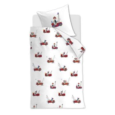 Vorschau: beddinghouse X Fiep Bettwäsche Kraanwagen, Größe 100x135/40x60 cm, red Vorschau: beddinghouse X Fiep Bettwäsche Kraanwagen, Größe 100x135/40x60 cm, red