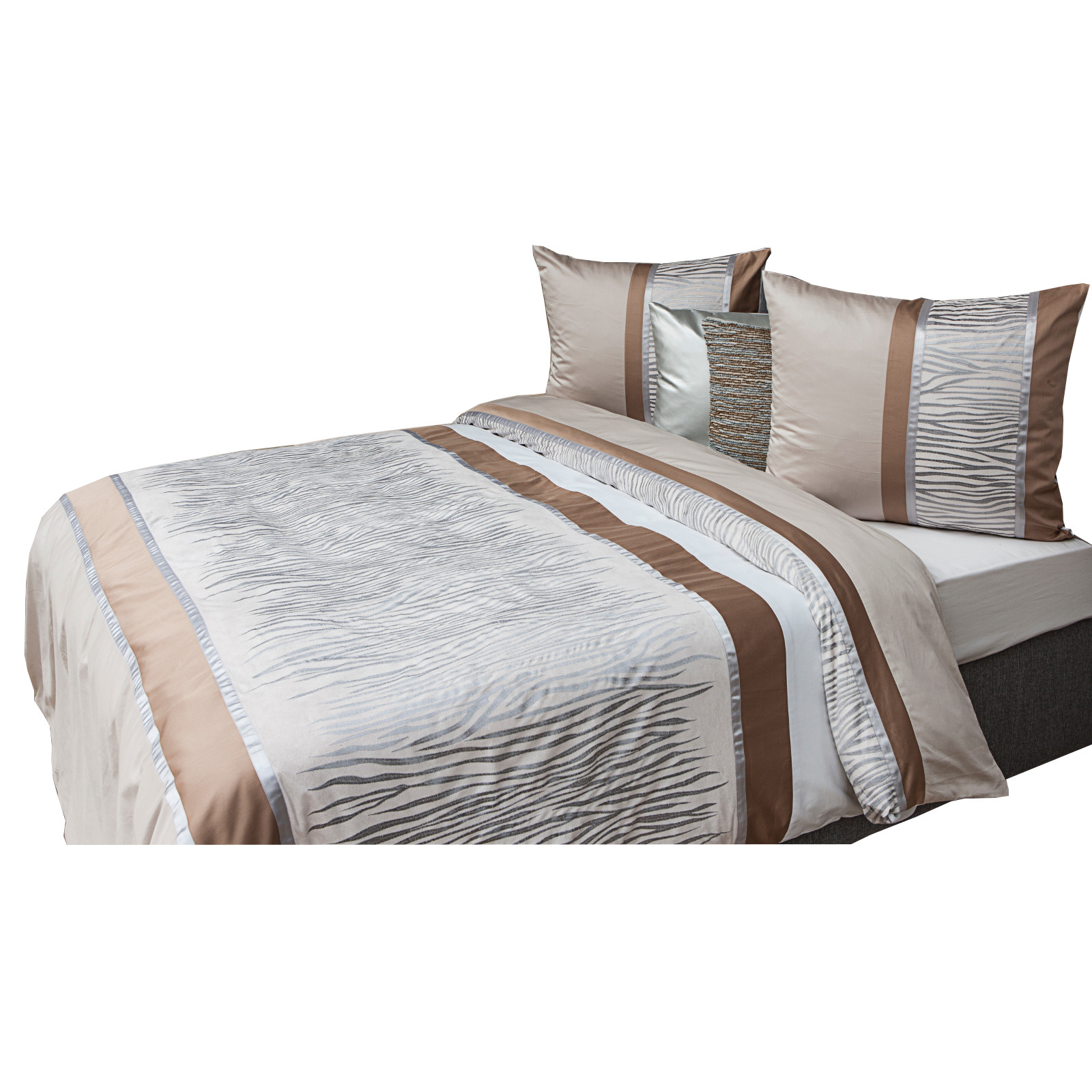 HnL Supreme Baumwoll Bettw&auml;sche Teddy, Gr&ouml;&szlig;e 155x220 cm